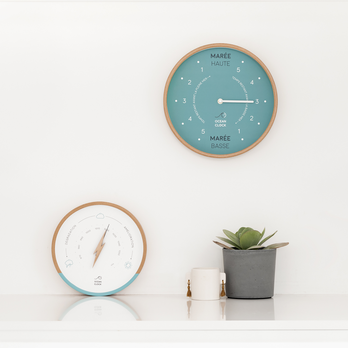 Horloge des marées Arctic Blue