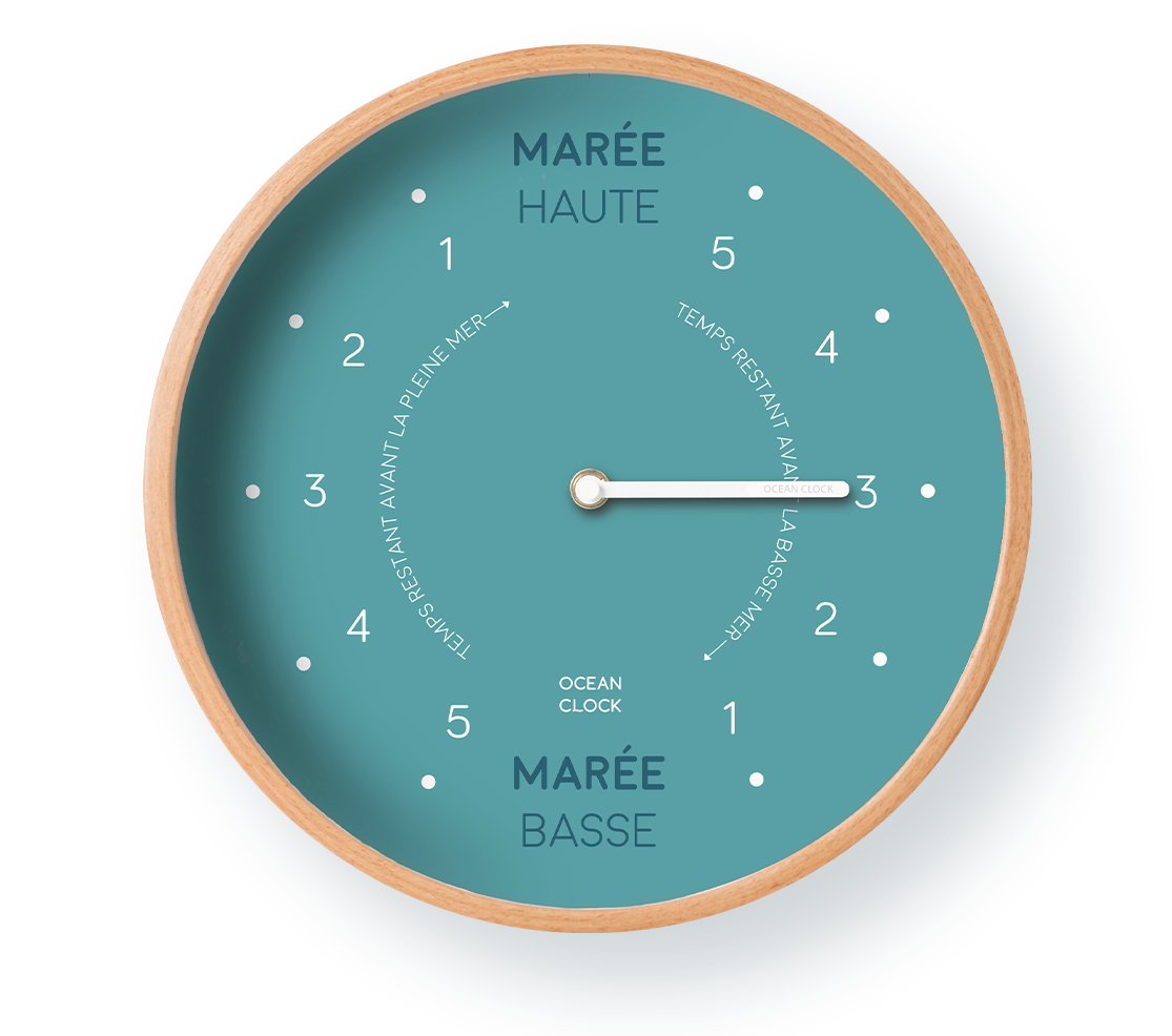 Horloge des marées Arctic Blue