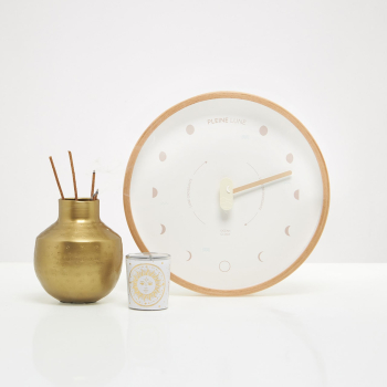 Horloge Lunaire Beige & brun - Modèle Dune moderne
