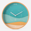 turquoise and beige clock in french