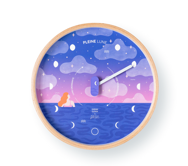 Moon Phase Clock Cosmic Girl