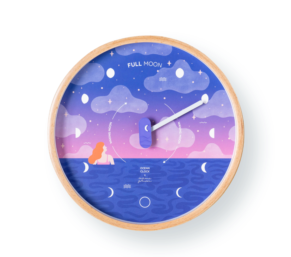 Moon Phase Clock Cosmic Girl