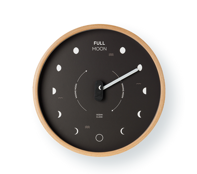 Black Lunar Clock