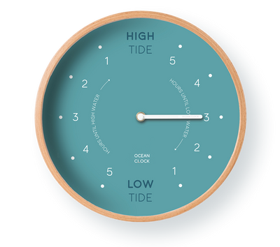 Tide clocks Arctic Blue