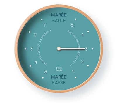 Horloge des marées Arctic Blue
