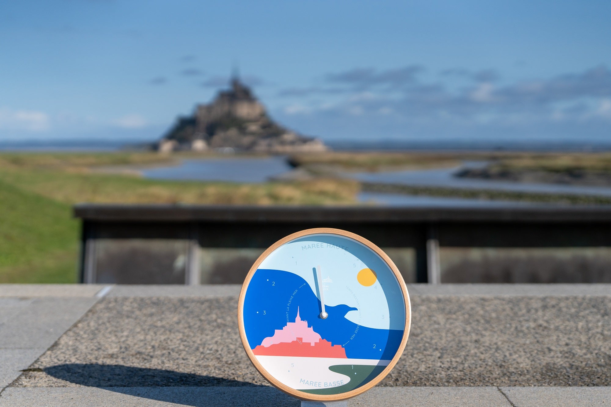 Tide clocks Mont Saint-Michel