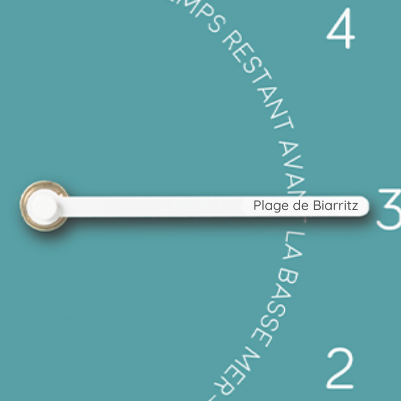 Tide clocks Arctic Blue