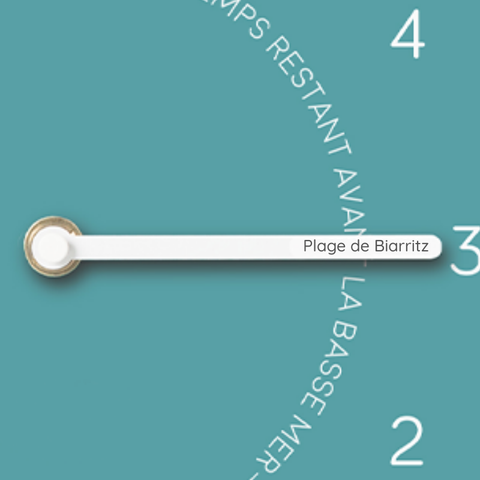 Tide clocks Arctic Blue