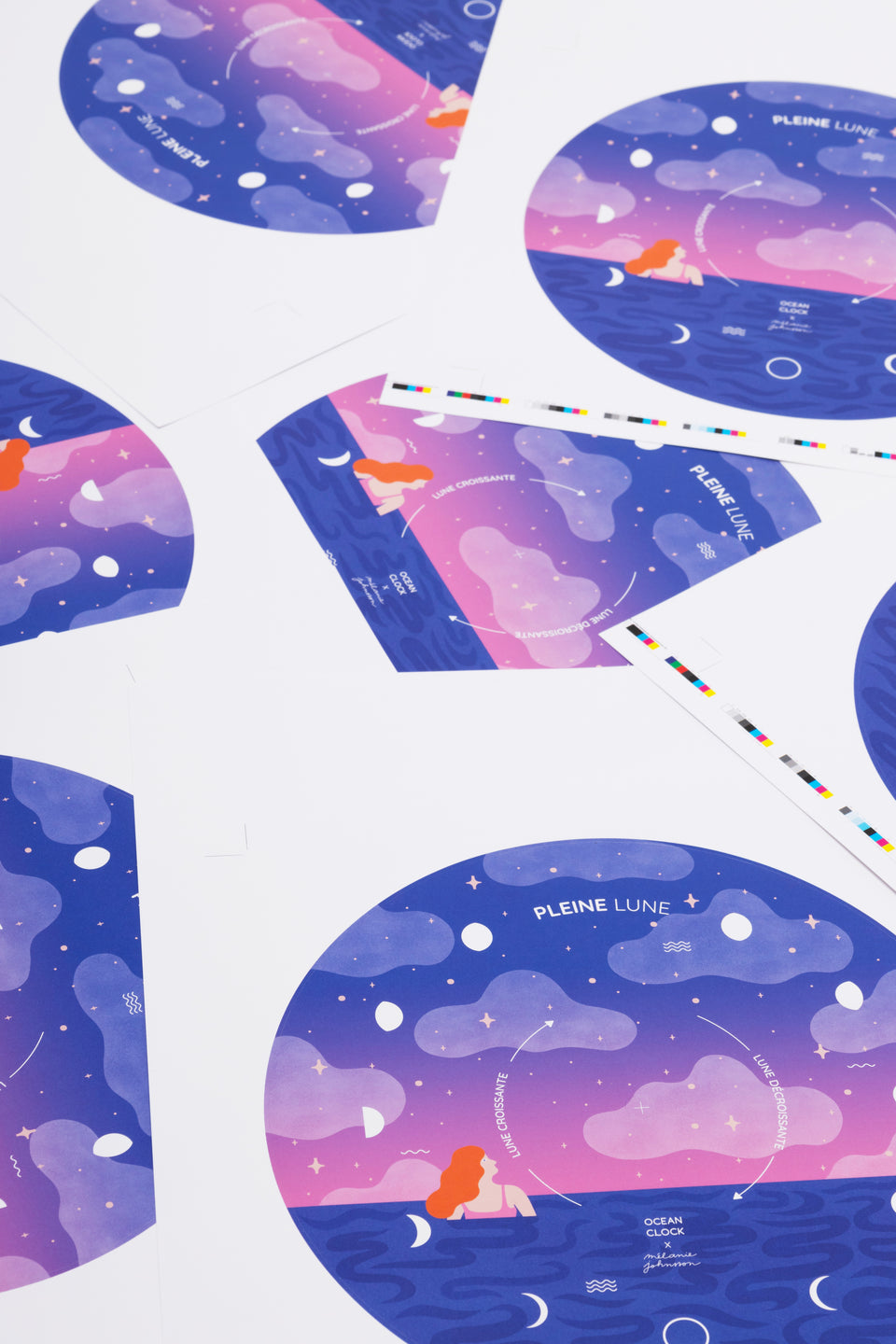 Moon Phase Clock Cosmic Girl