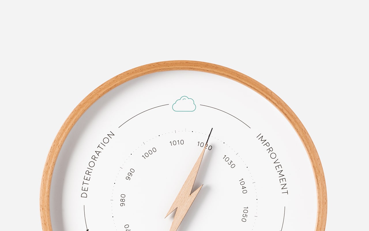 Weather barometer : original & design wood barometer | Ocean Clock