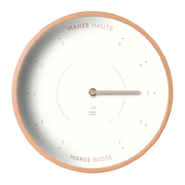 Horloge des marées imprimée à personnaliser – modèle carré