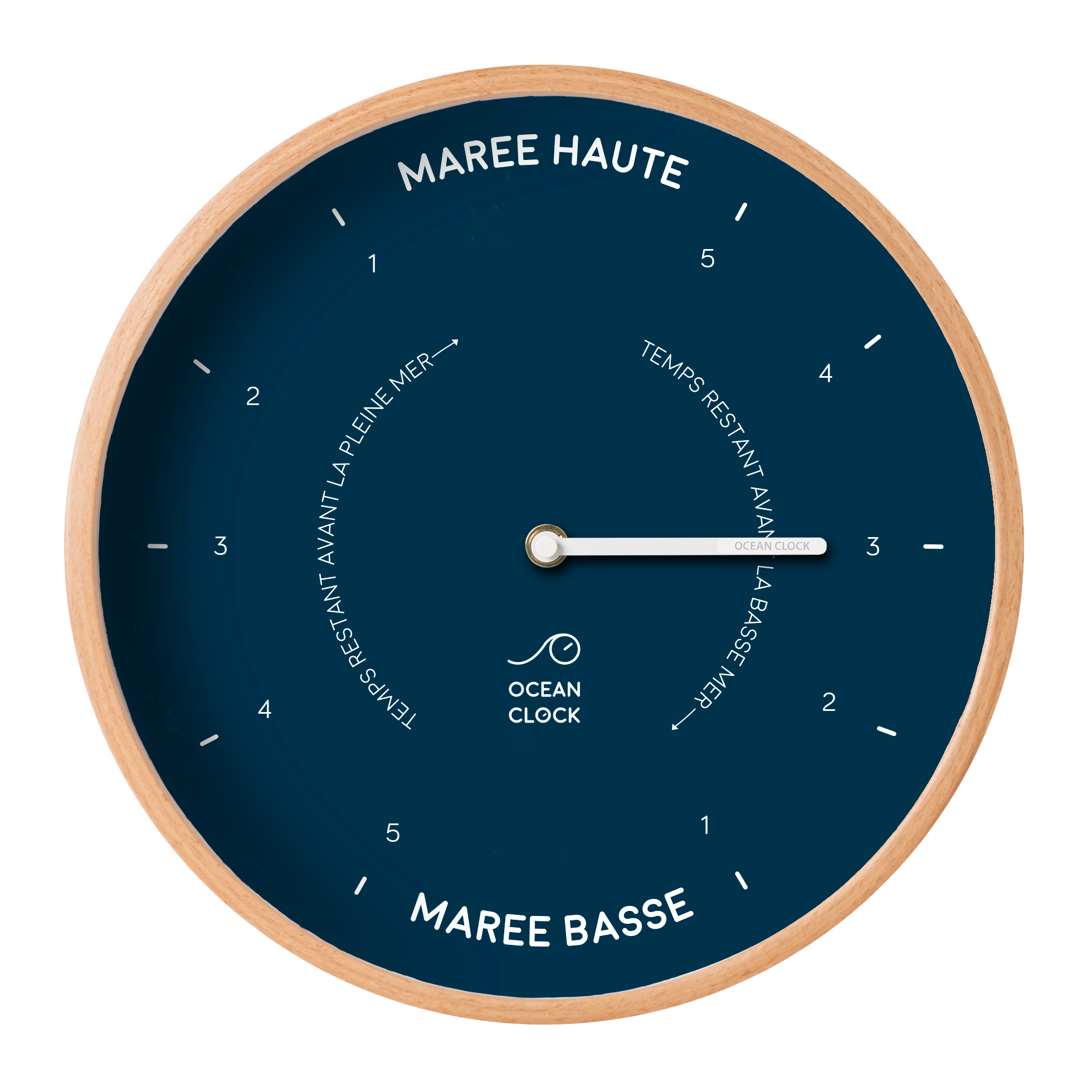 Horloge des marées imprimée à personnaliser – modèle carré